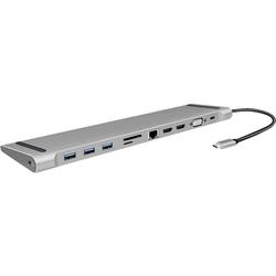 LogiLink USB-C® dokovací stanice UA0373 Vhodné pro značky (dokovací stanice pro notebook): univerzální napájení USB-C®, integrovaná čtečka karet