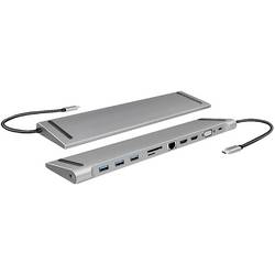 LogiLink USB-C® dokovací stanice UA0373 Vhodné pro značky (dokovací stanice pro notebook): univerzální napájení USB-C®, integrovaná čtečka karet