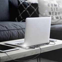LogiLink USB-C® dokovací stanice UA0373 Vhodné pro značky (dokovací stanice pro notebook): univerzální napájení USB-C®, integrovaná čtečka karet
