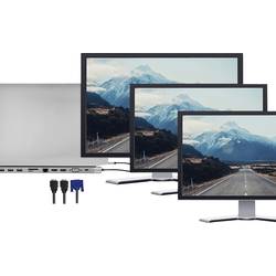 LogiLink USB-C® dokovací stanice UA0373 Vhodné pro značky (dokovací stanice pro notebook): univerzální napájení USB-C®, integrovaná čtečka karet