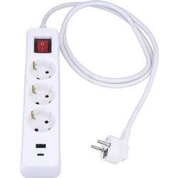 AS Schwabe 11375 Zásuvková lišta bílá DE schuko zástrčka/zásuvky 1 ks