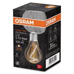 OSRAM HOMELIGHTING 4058075760912 LED Energetická třída (EEK2021) G (A - G) E27 klasická žárovka 3.4 W = 10 W teplá bílá (Ø x v) 60 mm x 60 mm vlákno 1 ks