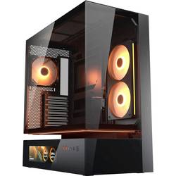 Cougar CFV235 midi tower PC skříň černá 4 předinstalované ventilátory, integrované osvětlení, boční okno, prachový filtr