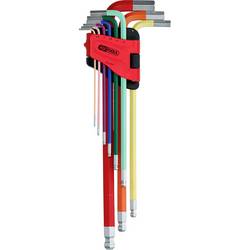 KS Tools 151.4420 inbus sada klíčů 1.5 mm, 2 mm, 2.5 mm, 3 mm, 4 mm, 5 mm, 6 mm, 8 mm, 10 mm 9dílná