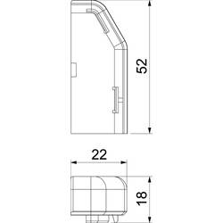 6132278 zakončení SL ESre2050 cws bílá 1 ks