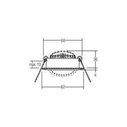 Brumberg 39463173 39463173 LED stavební reflektor, LED, 6 W, bílá