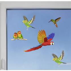 Gardigo Stickers Native Birds, 60110, nálepka do okna s obrazem ptáka 1 ks, funkce: odstrašení