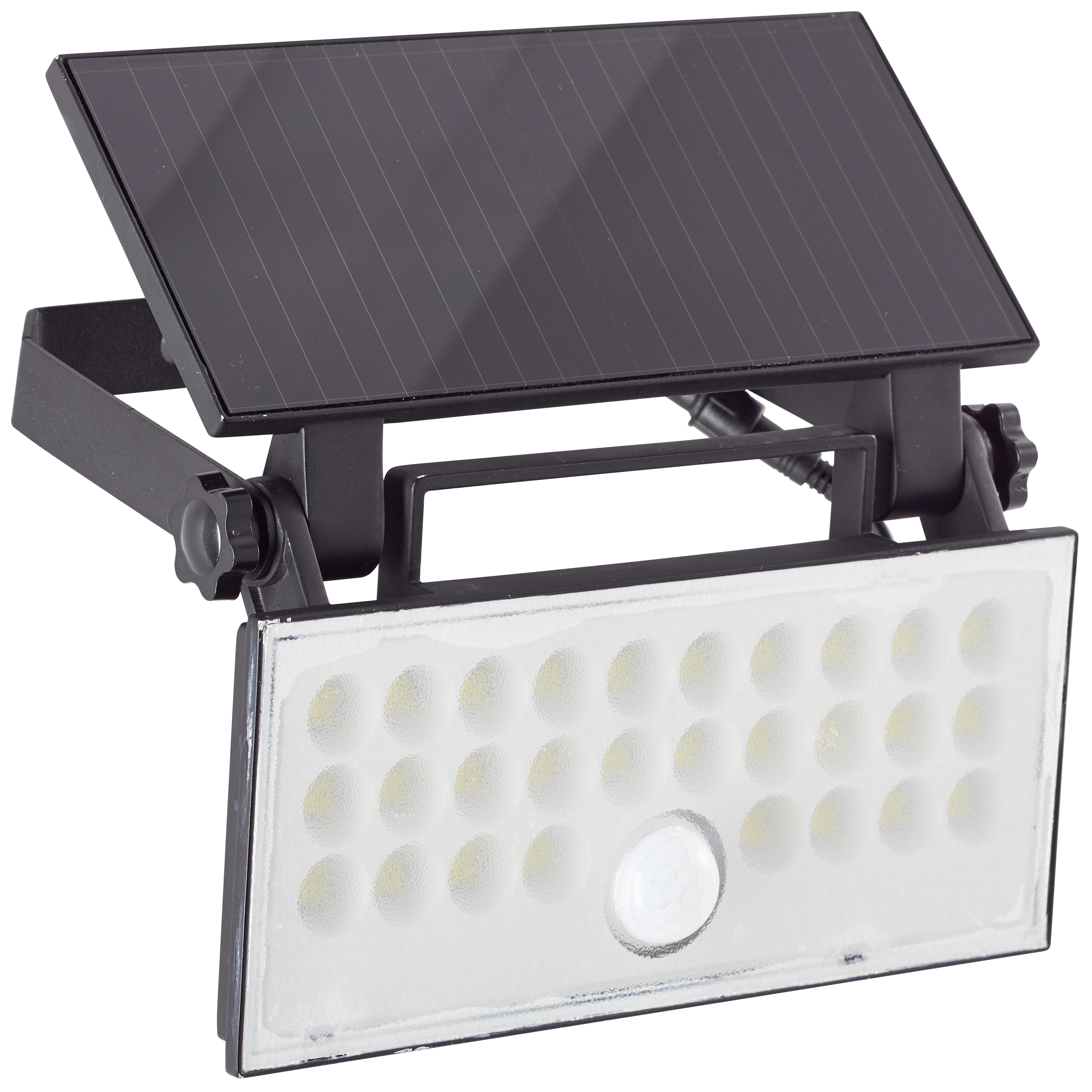 Brilliant Luton G40421/06 venkovní solární nástěnné osvětlení s PIR senzorem LED LED 6 W černá