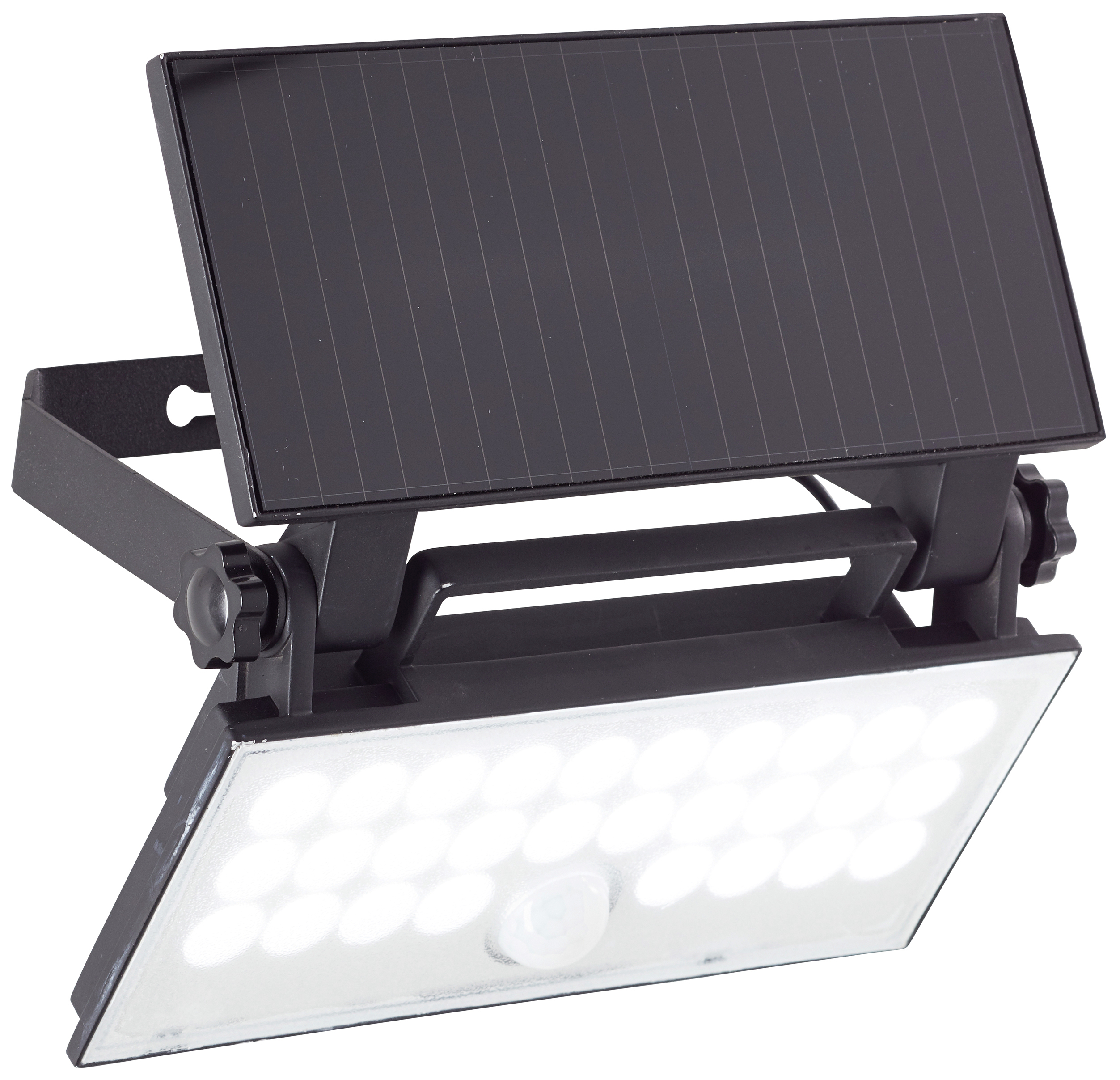 Brilliant Luton G40421/06 venkovní solární nástěnné osvětlení s PIR senzorem LED LED 6 W černá