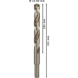 Bosch Accessories 2608585904 HSS kovový spirálový vrták 12.5 mm Celková délka 151 mm Cobalt DIN 338 válcová stopka 5 ks