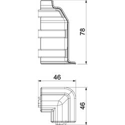 6132262 vnější roh SLL AE2070 rws bílá 1 ks