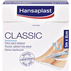 Hansaplast 1556521 Hansaplast 1556521 Standardní Náplast Hansaplast CLASSIC (d x š) 5 m x 8 cm (d x š) 5 m x 8 cm