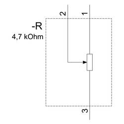 Siemens 3SU1200-2PR10-1AA0, 3SU12002PR101AA0 otočný potenciometr, 4.7 kΩ, 1 ks