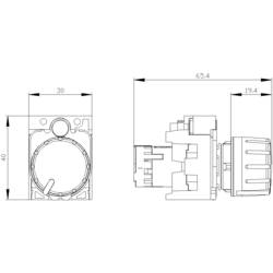 Siemens 3SU1200-2PR10-1AA0, 3SU12002PR101AA0 otočný potenciometr, 4.7 kΩ, 1 ks