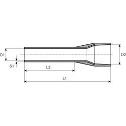 Vogt Verbindungstechnik 460308 dutinka 1 mm² částečná izolace žlutá 100 ks