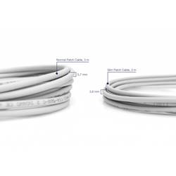 Digitus DK-1617-030S RJ45 síťové kabely, propojovací kabely CAT 6 U/UTP 3.00 m šedá bez halogenů, samozhášecí, flexibilní provedení, nestíněný 1 ks