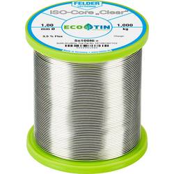 Felder ISO-Core Clear Sn100Ni+ pájecí cín cívka Sn99,25Cu0,7Ni0,05 1.000 kg 1 mm