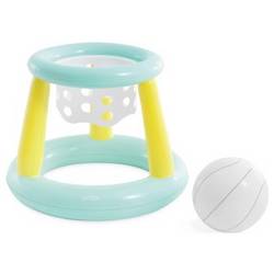 Košík na Intex „Mega Floating Hoops“ s nafukovací míčkem poskytuje akční zábavu v poolu i mimo něj – ideální pro ideal děti od 6 let a přátele.