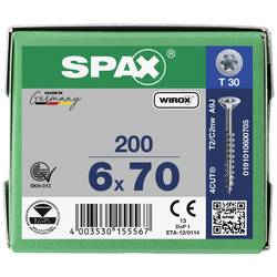 SPAX 0191010600705 R 88091 Senkkopf/T-STAR TG šroub do dřeva 6 mm 70 mm T-STAR plus ocel WIROX 200 ks