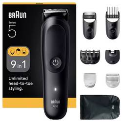 Braun Braun Series 5 All-In-One Style Kit AIO5 zastřihovač vousů, zastřihovač vlasů, zastřihovač ochlupení omyvatelný černá