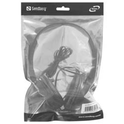 Sandberg Sandberg Saver MiniJack HeadPhone Travel è la scelta perfetta per musica, film e Headset otevřená (On Ear) kabelová černá složitelná mobil