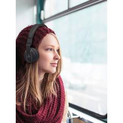 Renkforce RF-BTK-100 Headset otevřená (On Ear) Bluetooth® černá, šedá headset, složitelná