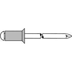 Gesipa 1454078 slepý nýt (Ø x d) 3 mm x 6 mm ocel hliník 500 ks