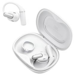 JBL Sense Pro TWS otevřená sluchátka Bez kabelu, Bluetooth® bílá Nabíjecí pouzdro, za uši, dotykové ovládání, voděodolná