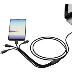 Smrter Nabíjecí kabel USB USB-A zástrčka, USB-C ® zástrčka, USB-C ® zástrčka, Apple Lightning konektor, USB Micro-B zástrčka 1.20 m černá SMRTER_ELITE_C_BK