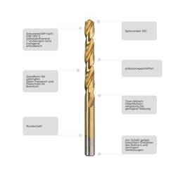 kwb 238642 HSS kovový spirálový vrták 4.2 mm Celková délka 75 mm M2 DIN 338 válcová stopka 1 ks