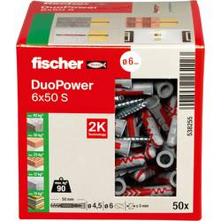 Fischer 538255 DUOPOWER 6x50 S LD 2komponentní hmoždinka 50 mm 6 mm 50 ks