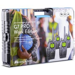 Midland Work Edition Set 4x G7 Pro C1090.19 PMR radiostanice sada 4 ks