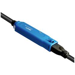 LINDY USB kabel USB 3.2 Gen1 USB-A zásuvka, USB-C ® zástrčka 5.00 m černá/modrá 43380