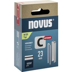 Novus Tools 042-0803 sponky s úzkým hřbetem Typ 4 1000 ks Rozměry (d x š) 23 mm x 6.1 mm