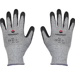 TOOLCRAFT TO-5621610 HPPE vlákna , polyester, syntetické vlákno , polyuretan rukavice odolné proti proříznutí Velikost rukavic: 10 EN 388 CAT II 1 pár