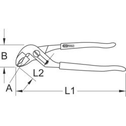 KS Tools 964.1802 9641802 instalatérské SIKO kleště 260 mm