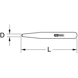 Upínací čípková zrna, 3 mm KS Tools 9632550 (Ø x v) 3 mm x 100.0 mm
