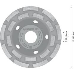 Bosch Accessories 2608601761 Hrncový kotouč Expert for Concrete s dlouhou životností 2608601761 11.5 cm 1 ks