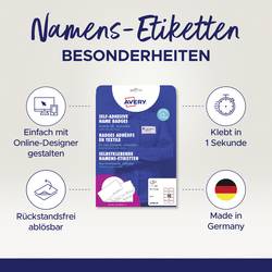 Avery-Zweckform L4786-20 štítek se jménem Kennzeichnungsetiketten (š x v) 85 mm x 50 mm 200 ks