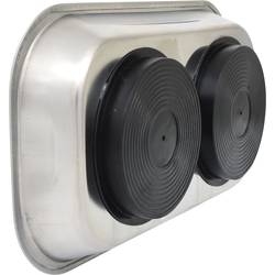 KS Tools 800.0151 Magnetický talíř z nerezové oceli, 140 x 240 mm