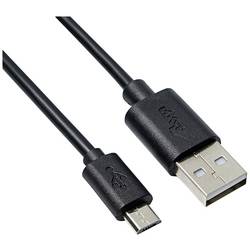 Akyga USB kabel USB-A zástrčka, USB Micro-B zástrčka 1.00 m černá AK-USB-21
