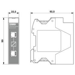 Phoenix Contact FL ISOLATOR 1000-RJ/RJ síťový separátor ethernet. portů 2