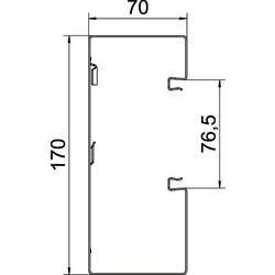 OBO Bettermann 6277800 instalační lišta (d x š) 2000 mm x 170 mm 1 ks čistě bílá