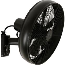 Lucci AIR BK nástěnný ventilátor 50 W (Ø x v) 410 mm x 460 mm černá natáčecí
