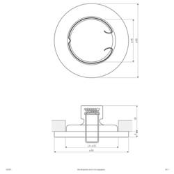 EVN 523001 523001 vestavné bodové svítidlo, GU10, 50 W, bílá