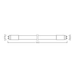 LEDVANCE LED trubice Energetická třída (EEK2021): D (A - G) G13 zářivkový tvar T8 23 W = 58 W neutrální bílá (Ø x v) 27.8 mm x 27.8 mm 1 ks