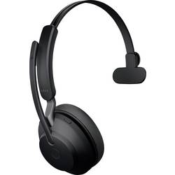 Jabra Evolve2 65 monaural Headset otevřená (On Ear) Bluetooth® mono černá regulace hlasitosti, Indikátor nabití, Vypnutí zvuku mikrofonu telefon