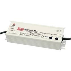MEAN WELL HLG-80H-20A LED driver, napájecí zdroj pro LED konstantní napětí, konstantní proud 80 W 4 A 20 V/DC PFC spínací obvod , ochrana proti přepětí ,