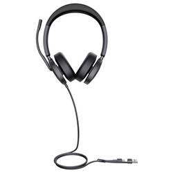 Yealink UH48 SE Dual Teams USB-C Headset otevřená (On Ear) kabelová stereo černá Potlačení hluku Tlačítko Microsoft Teams telefon
