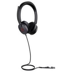 Yealink UH48 SE Dual Teams USB-C Headset otevřená (On Ear) kabelová stereo černá Potlačení hluku Tlačítko Microsoft Teams telefon